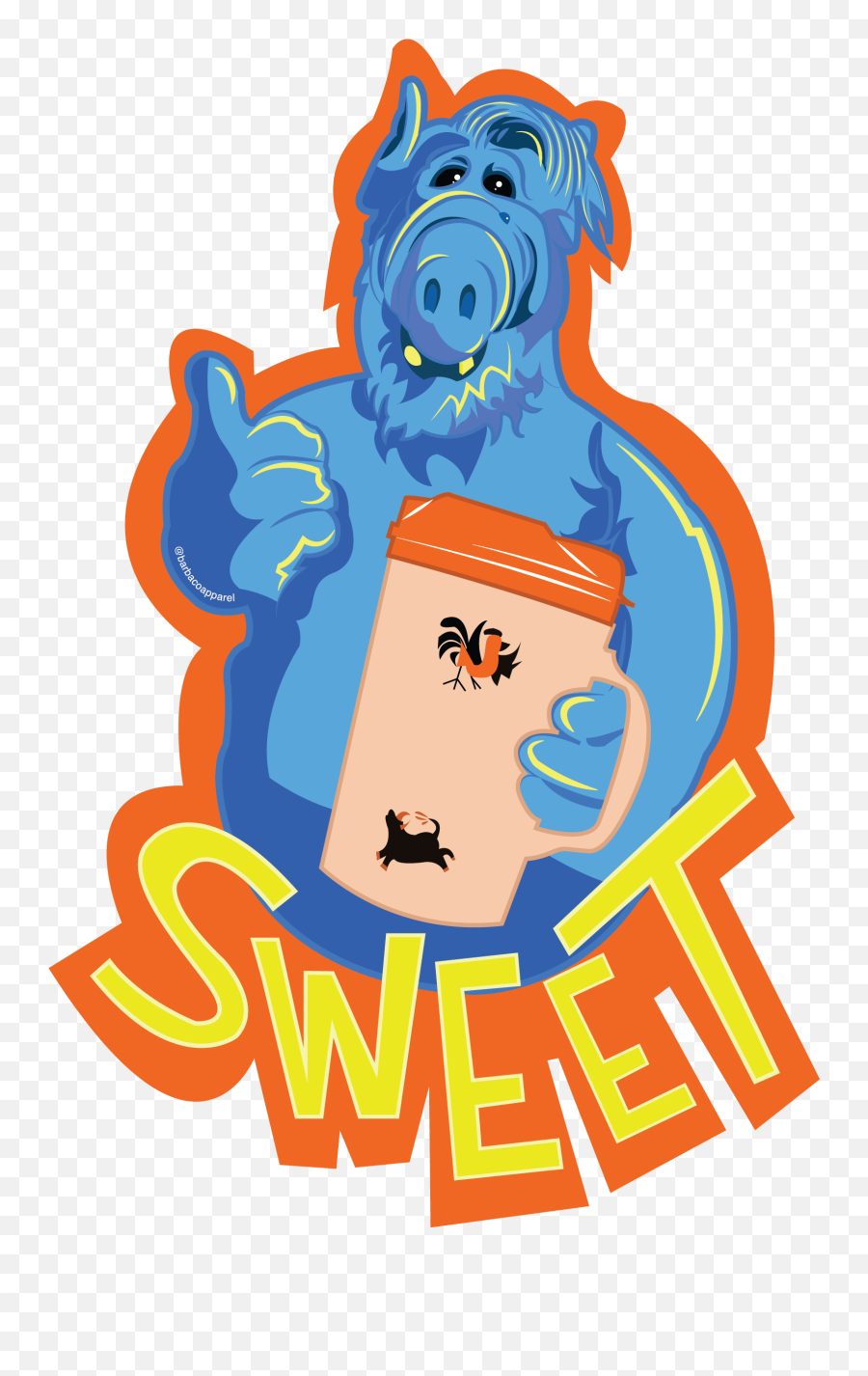 Barbacoapparelsweetstickerpng Smurfs Stickers Whataburger Emoji,Whataburger Logo Png