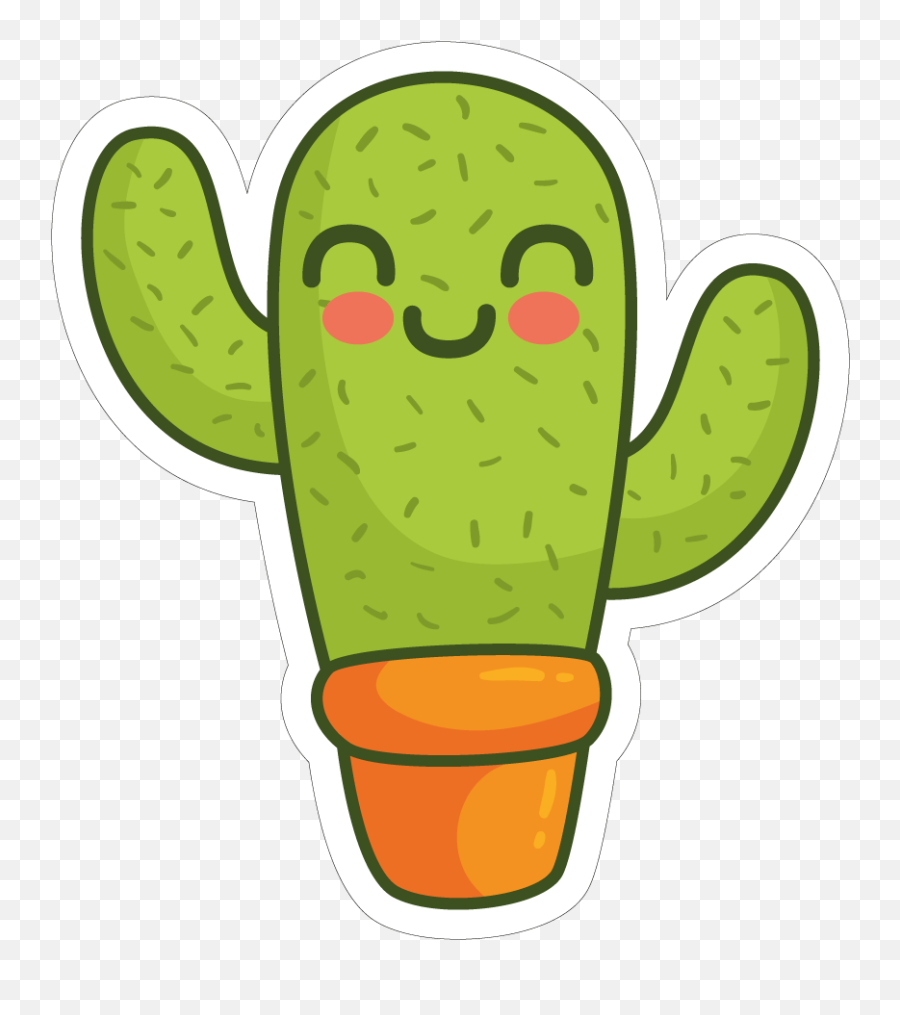 Download Cactaceae Drawing Square Transprent - Cactus Png Cute Cactus Png Emoji,Cactus Png