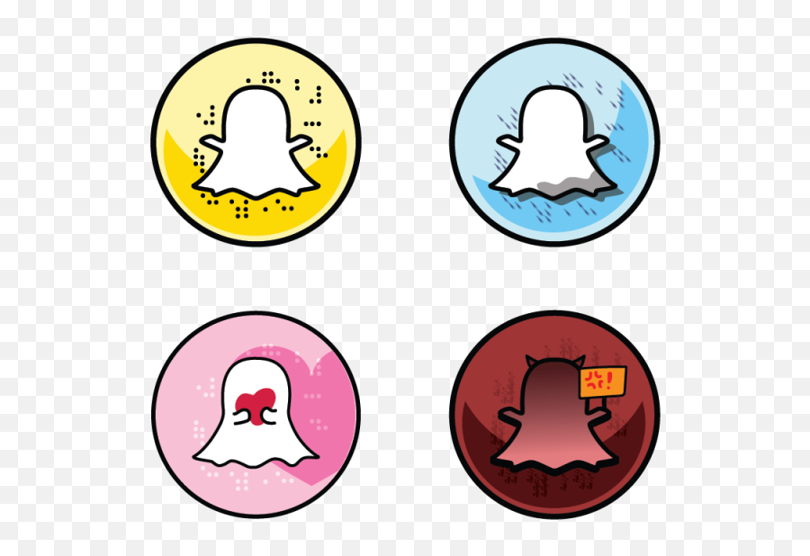 Yiyun Yu - Dot Emoji,Cute Snapchat Logo