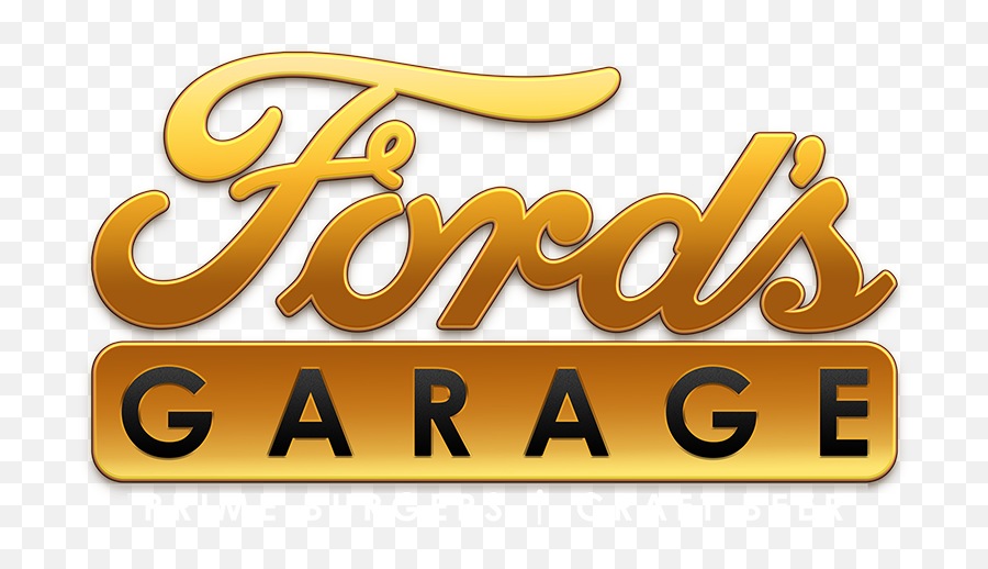 Fords Garage Prime Burgers Craft Beer American Comfort Food - Ford Garage Restaurant Logo Emoji,Ford Logo Png