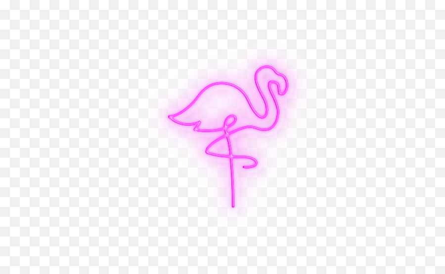 Flamingo Neon Sign - Flamingo Neon Light Png Emoji,Neon Png