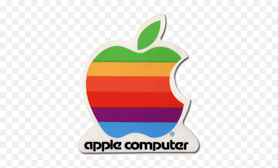 Original Apple 4 Inch Sticker - Original Retro Apple Sticker Emoji,Old Apple Logo