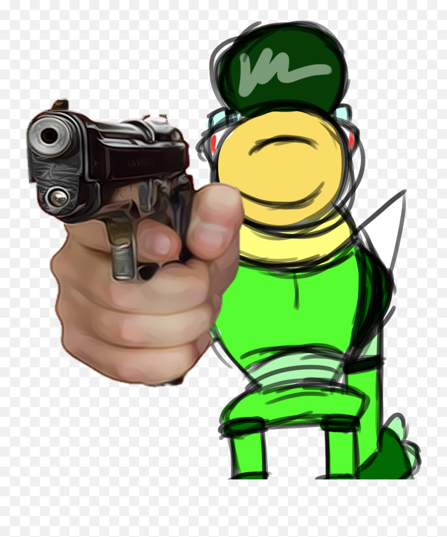 Gun In Hand Stock Clipart - Ok Ko Raymond Cursed Emoji,Gun Hand Png