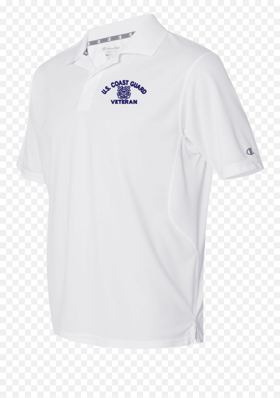 Us Coast Guard Veteran Moisture Wicking Polo - Short Sleeve Emoji,Us Coast Guard Logo