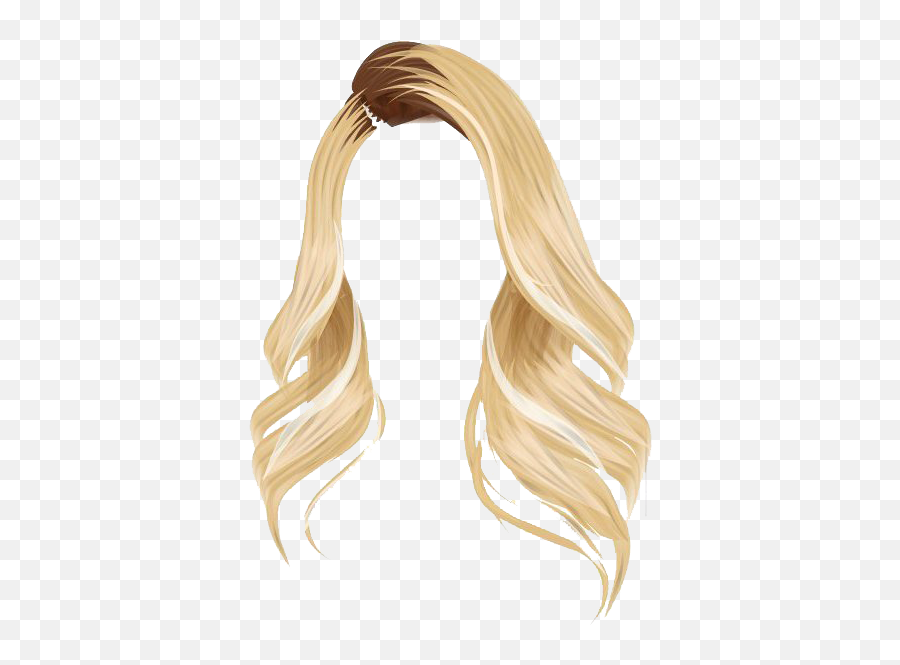 Blonde Hair Png Transparent Picture - Hair Design Emoji,Hair Png