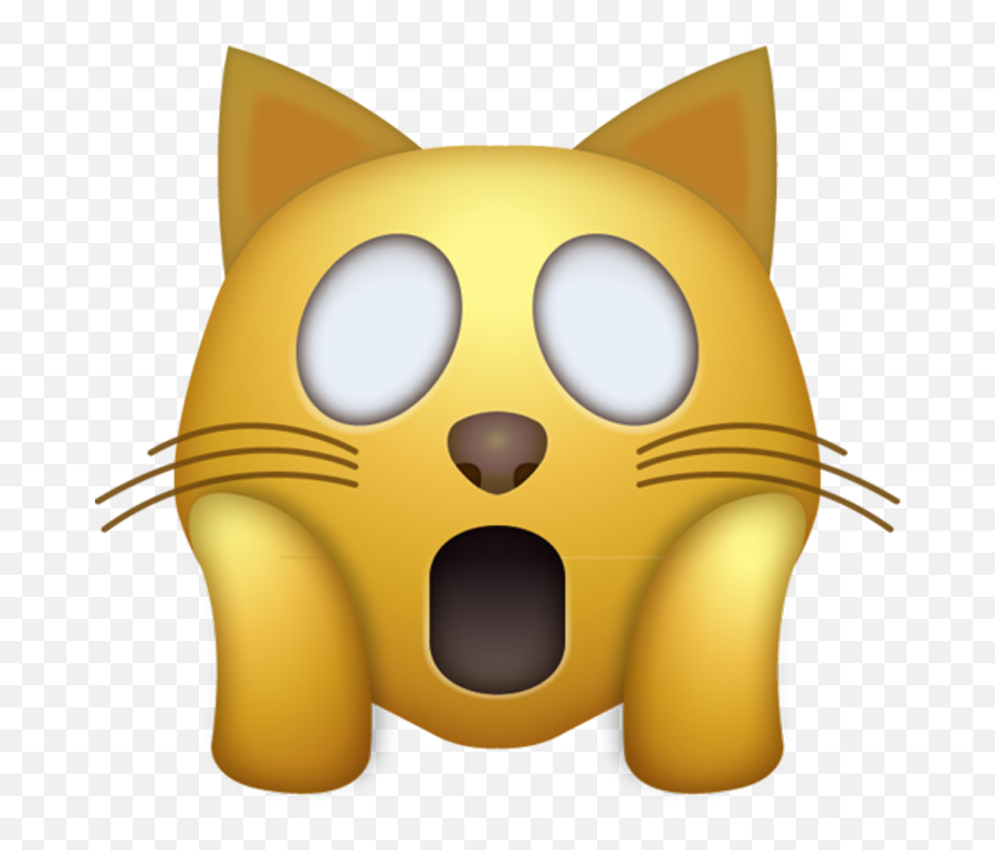 Download Download Omg Cat Iphone Emoji - Cat Emoji Png,Shocked Emoji Png
