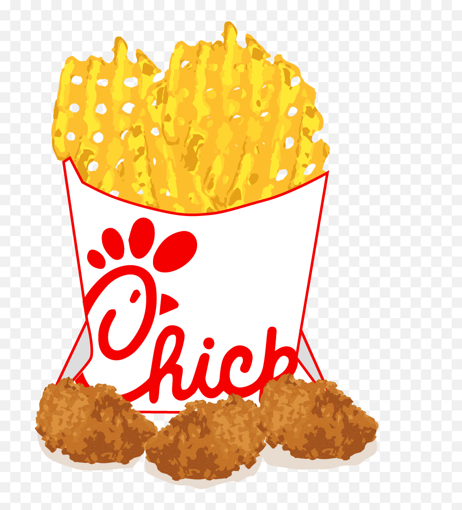 Chick - Chick Fil A Logo Png Emoji,Fries Clipart
