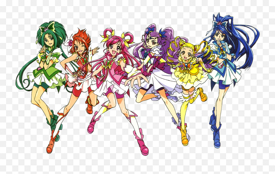 Pretty Cure Magical Girl Glitter Force - Precure 5 Go Go Emoji,Glitter Force Logo