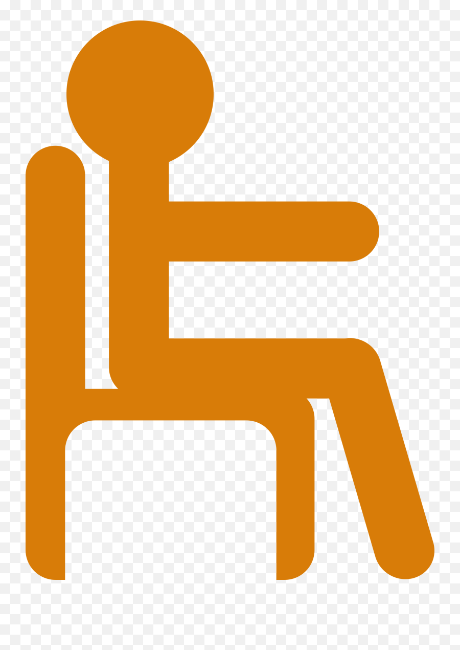 School Chair Clipart - Clip Art Bay Person Sitting On Chair Clipart Emoji,Chair Clipart