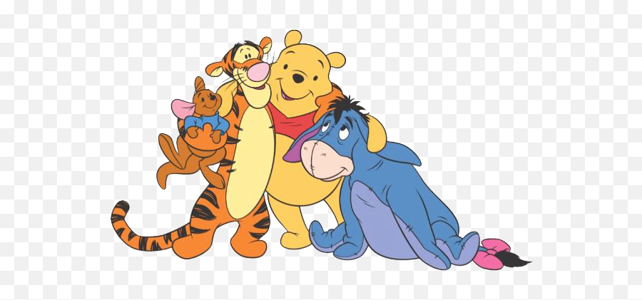 Download Winnie The Pooh Group Clipart - Tigro Winnie The Transparent Winnie The Pooh Group Emoji,Group Clipart