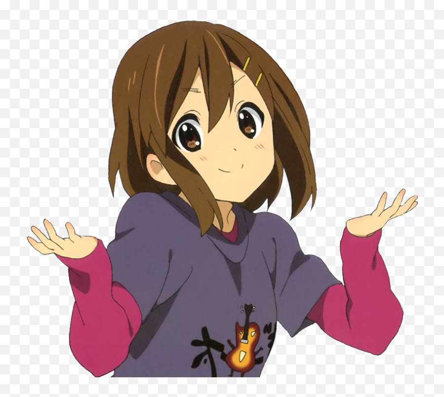 Anime Girl Png Pic - Anime Girl Shrug Transparent Emoji,Anime Girl Png