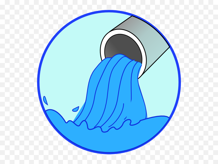 Pouring Water Clip Art At Clker - Wastewater Clipart Emoji,Pollution Clipart