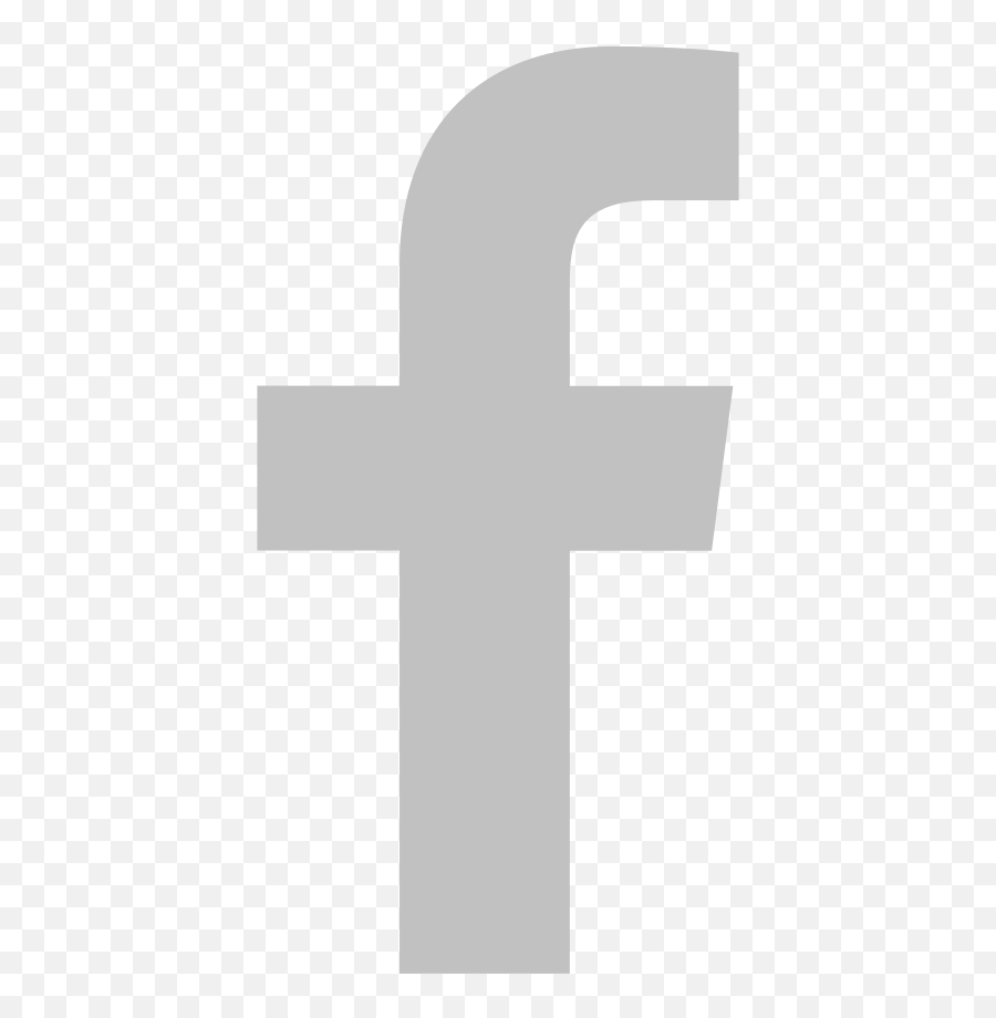 Download Hd Logo Facebook Branca Png - Grey Facebook F Png Facebook Emoji,Facebook F Logo