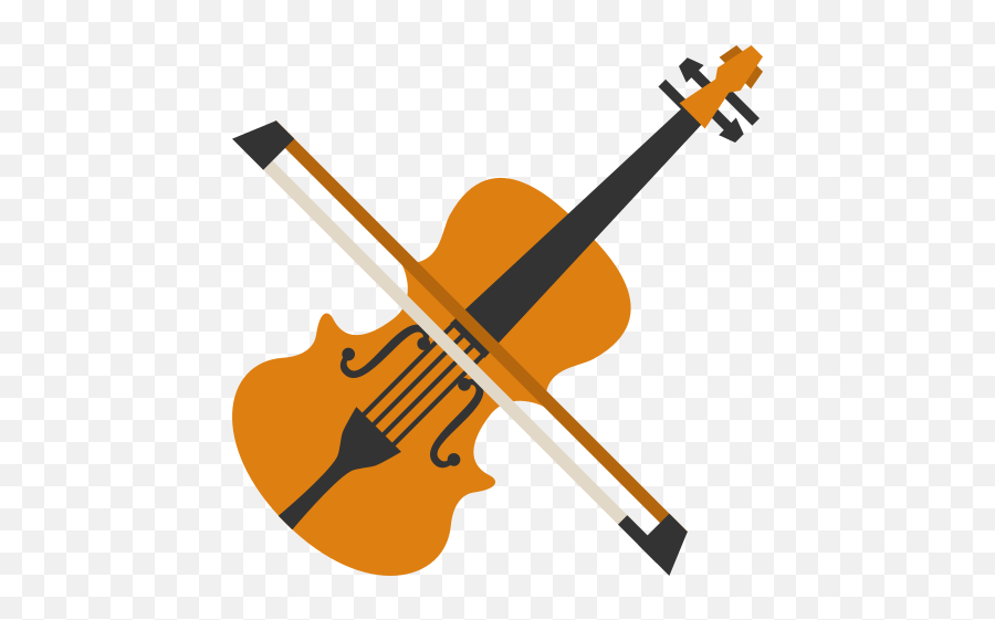 Violin Emoji High Definition Big Picture And Unicode - Music Instrument Cartoon Png,Music Emoji Png