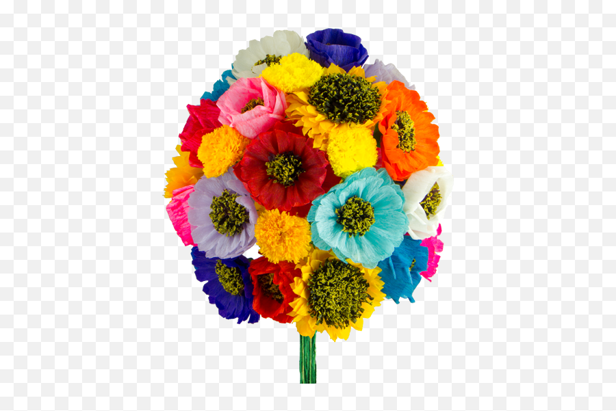 Mexican Tissue Paper Flowers - Mexican Flowers Png Emoji,Mexican Flowers Png