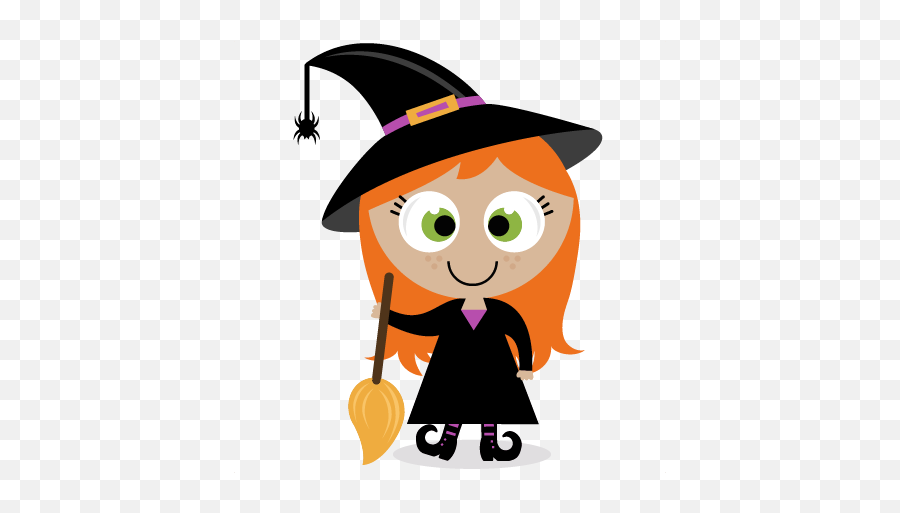 Witch Hat Halloween Pumpkin - Witch Clipart Cute Emoji,Witch Clipart