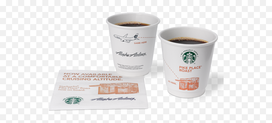 Download Alaska Airlines And We Proudly Brew Starbucks Emoji,Starbucks Coffee Png