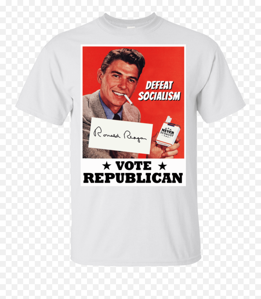 Ronald Reagan Defeat Socialism Vote Republican T - Shirts Emoji,Ronald Reagan Png