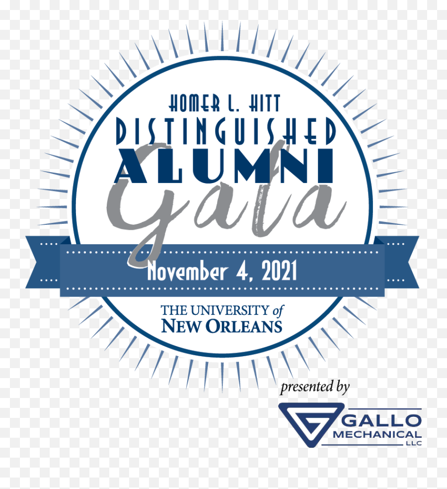 Distinguished Alumni Gala The University Of New Orleans Emoji,Gallo Logo