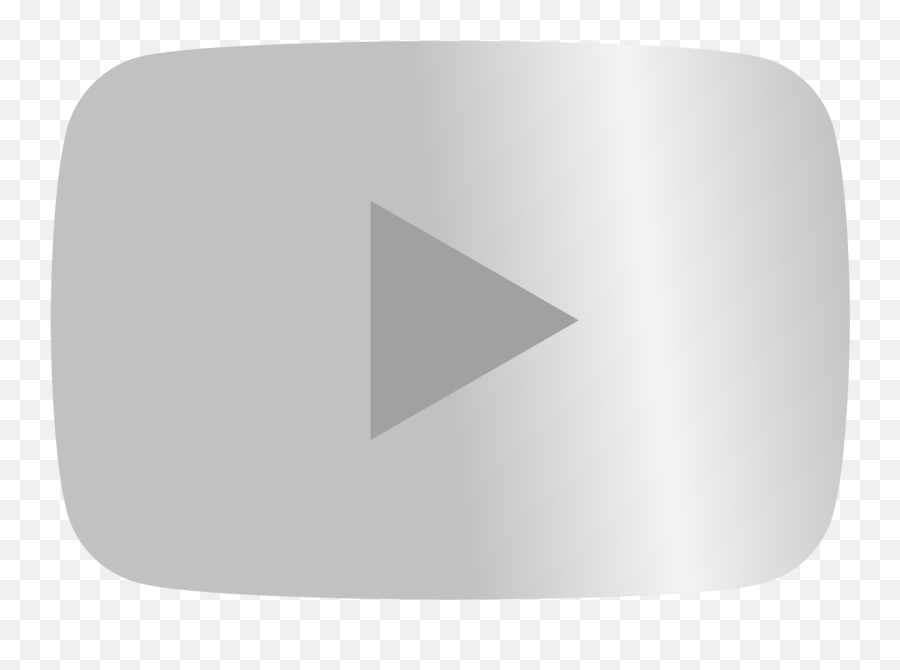 Youtube Silver Play Button 2 - Logo Youtube Play Button Silver Emoji,Youtube Play Button Png