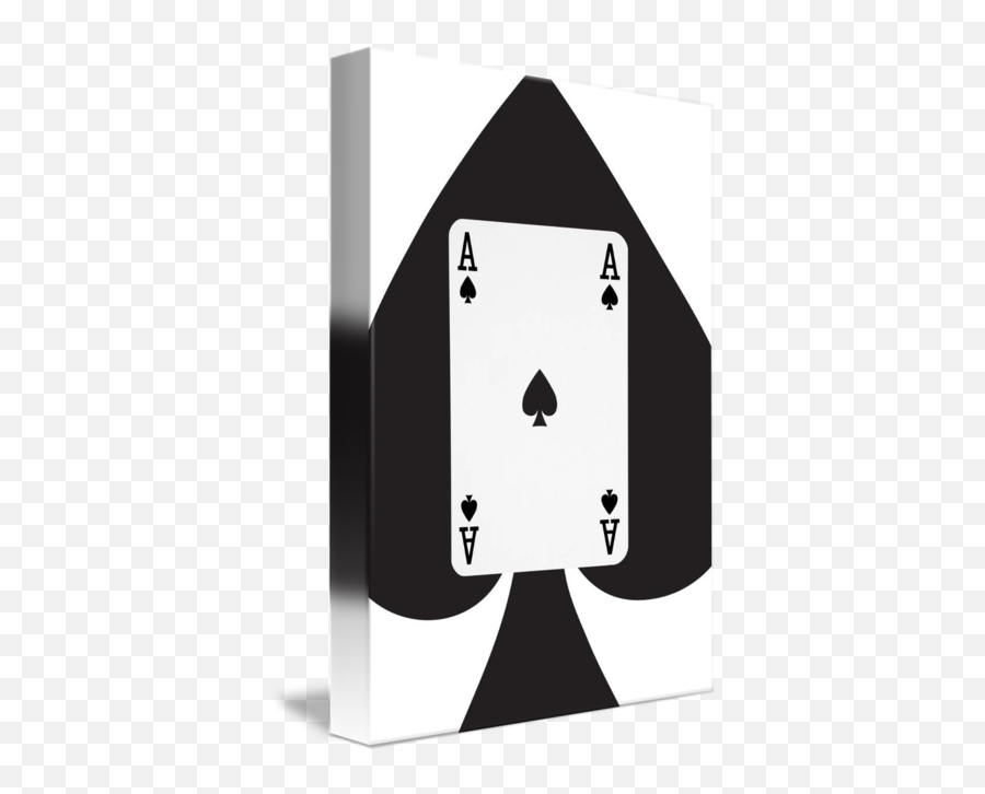 Playing Cards Ace Of Spades On White Background By Natalie Kinnear Emoji,Playing Cards Transparent Background