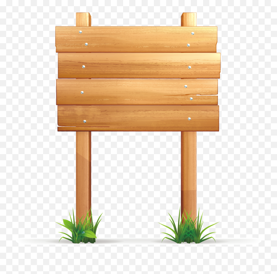 Vector Wood Signs Png Download - Wooden Signage Vector Png Emoji,Wood Png