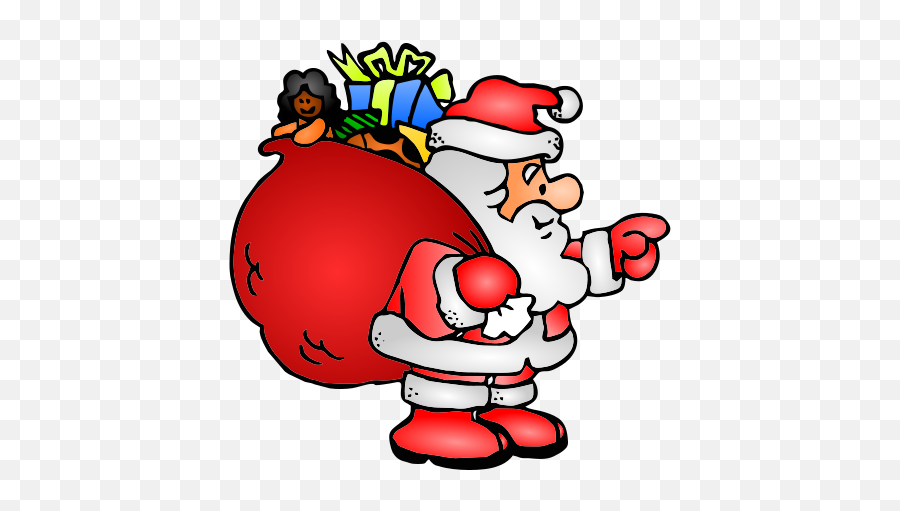 Santa Clause Clip Art - Clipart Best Santa Claus With Gifts Emoji,Santa Clipart