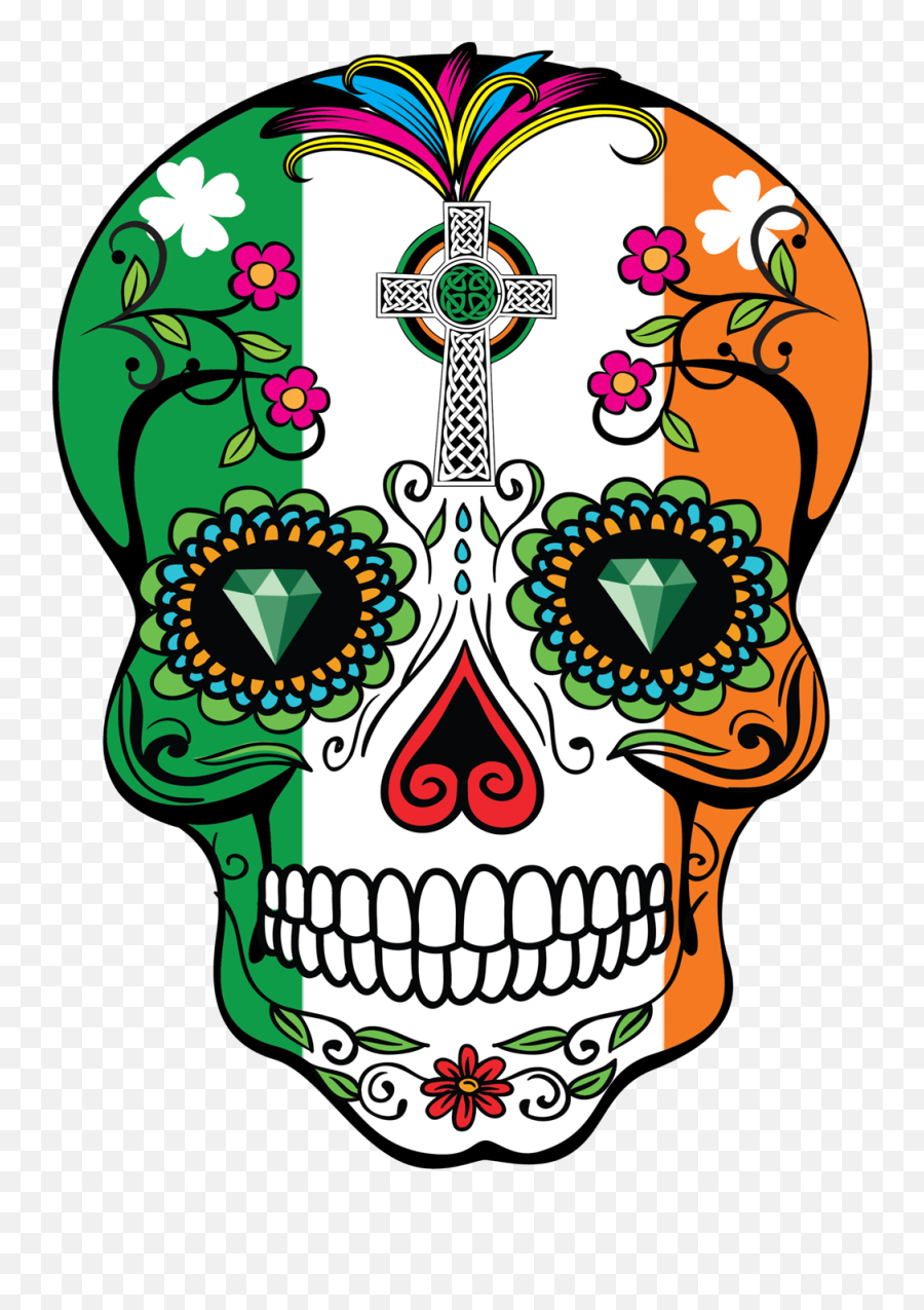Image Royalty Free Library Sugar Skulls - Sugar Skull Transparent Emoji,Sugar Skull Clipart