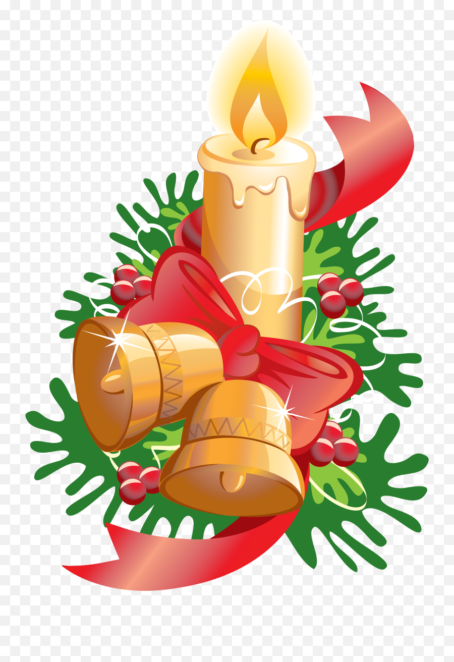 Christmas Candleu0027s - Christmas Bells Png Clipart Full Size Christmas Bells Candle Png Emoji,Christmas Bells Clipart
