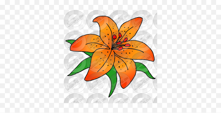 Lily Picture For Classroom Therapy - Floral Emoji,Lily Clipart