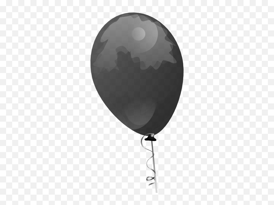 Small Black Balloon Clip Art At Clker - Transparent Background Black Balloon Clipart Emoji,Balloon Clipart Black And White