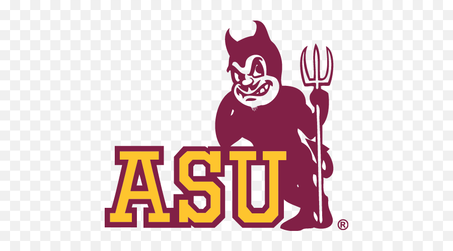 Retro Arizona State Sun Devils - Asu Logo Transparent Emoji,Asu Logo