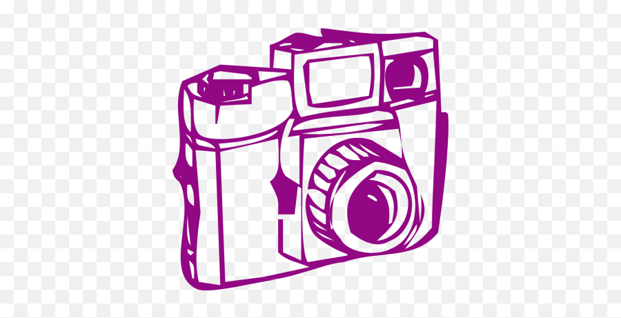 Download Camera Clipart Purple - Vintage Camera Graphic Transparent Purple Camera Clipart Emoji,Cameras Clipart