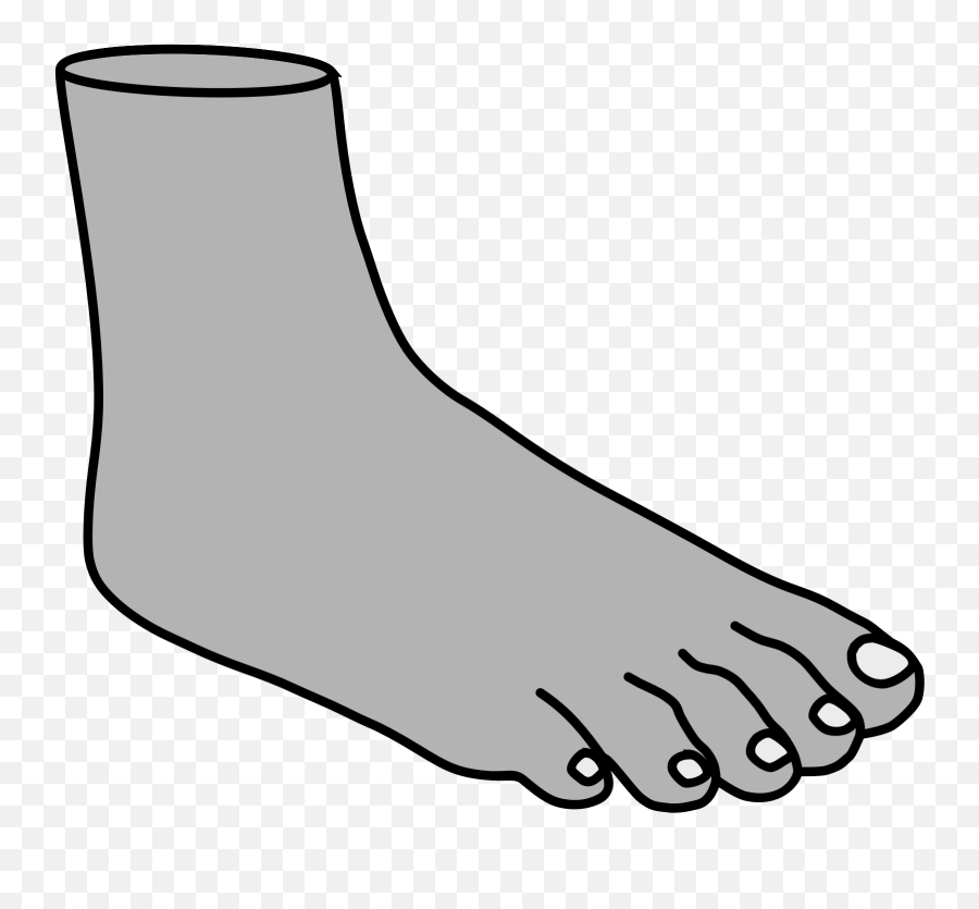 Feet Clipart Black And White - Foot Clipart Black And White Emoji,Feet Clipart