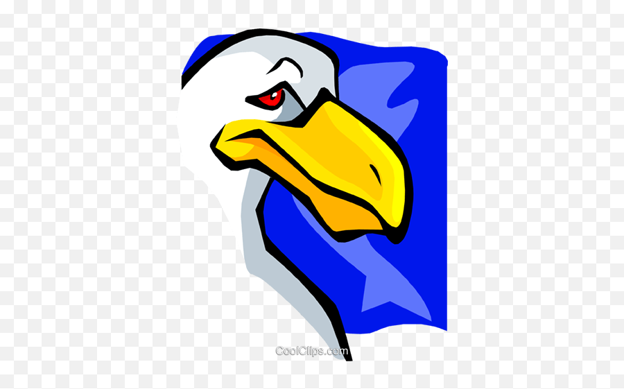 Seagull Cartoon Royalty Free Vector - Cartoon Seagull Head Emoji,Seagull Clipart