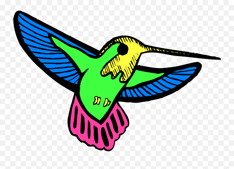 Download Animation Clip Art Birds - Colibrí Gif Cartoon Emoji,Hummingbird Clipart