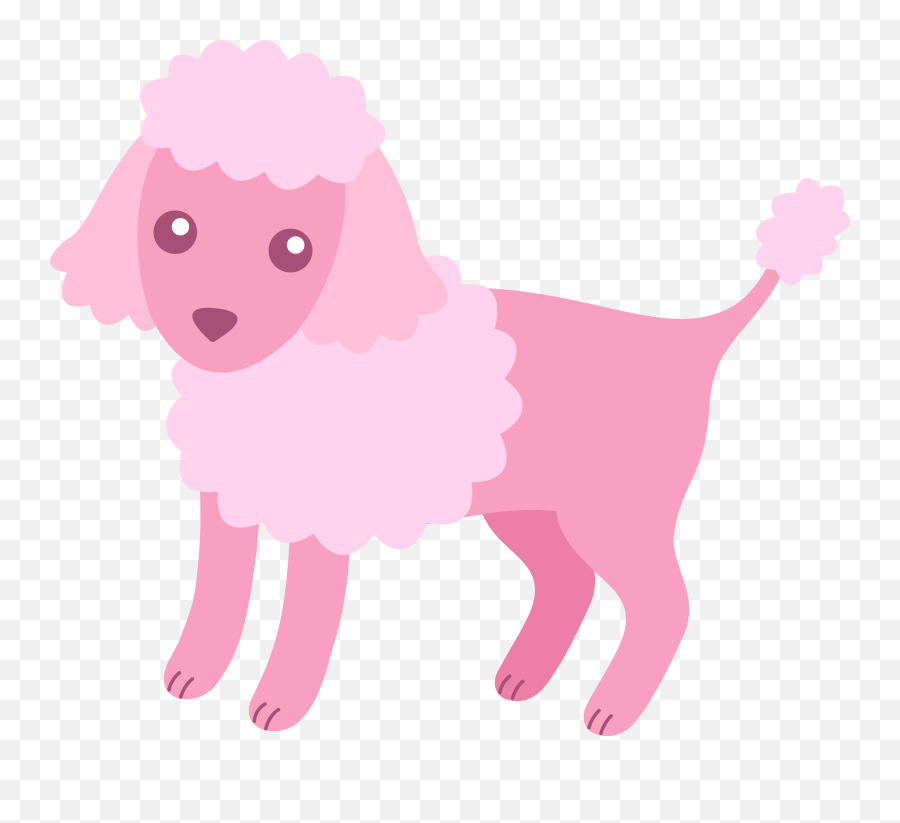 Pink Dog Bone Clipart - Pink Poodle Clipart Emoji,Dog Bone Clipart