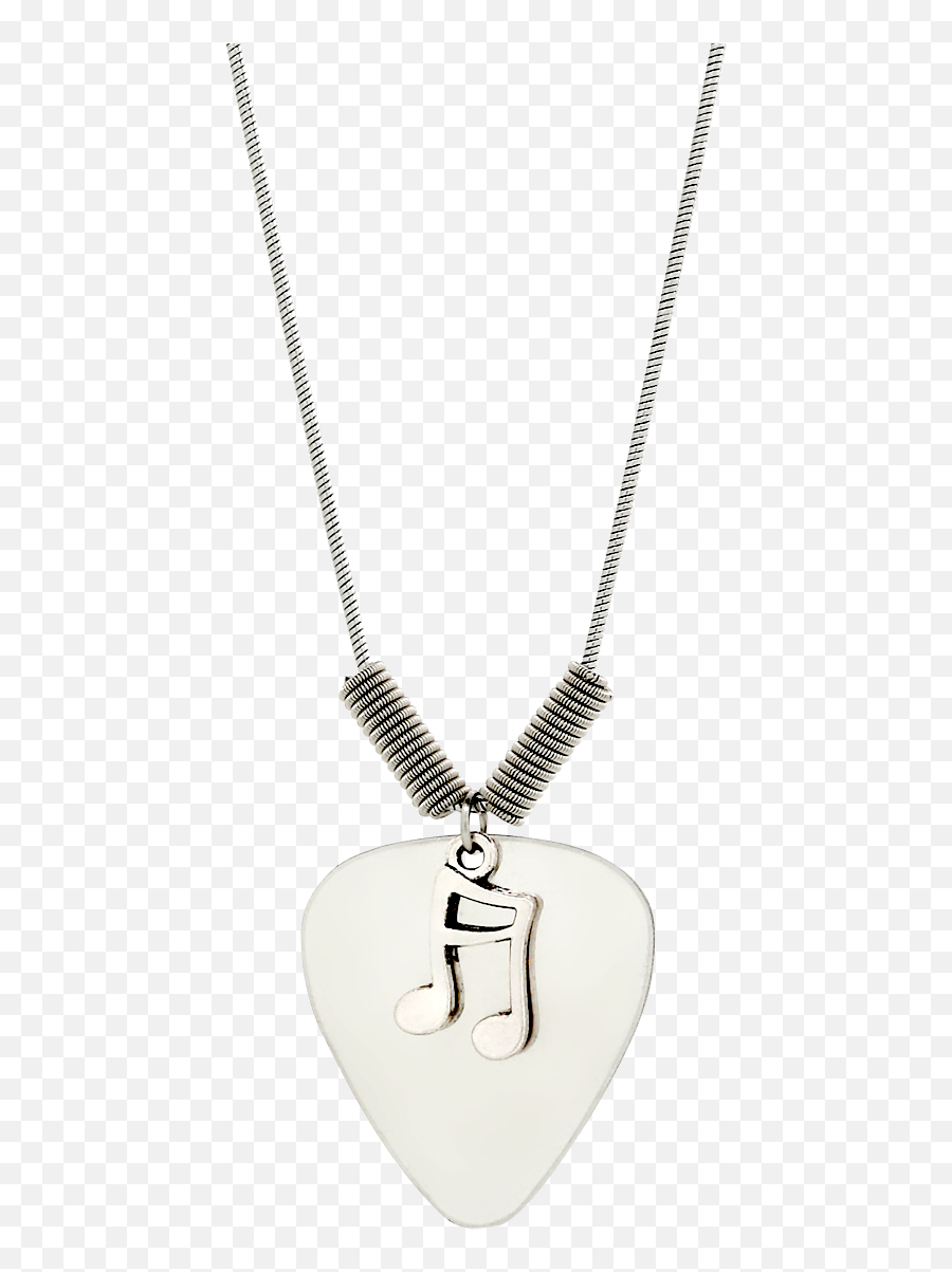 Pick Necklace - Music Note Emoji,Gold Music Notes Png