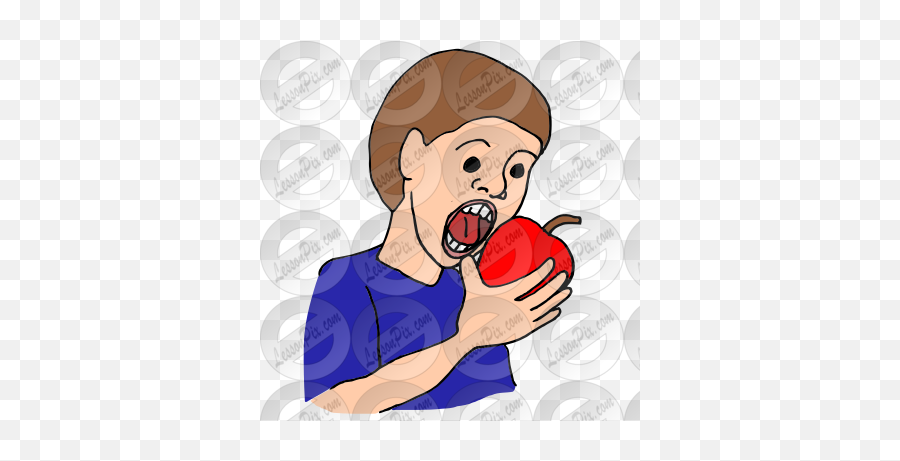 Bite Picture For Classroom Therapy Use - Great Bite Clipart Emoji,Yawn Clipart