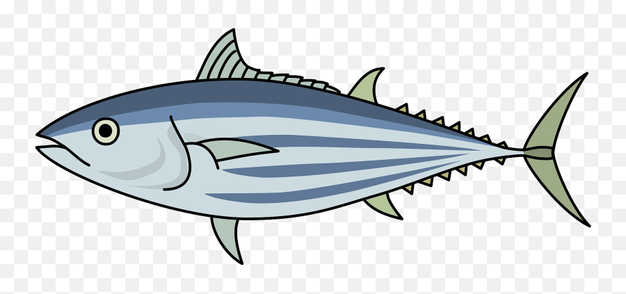 Skipjack Tuna Fish Clipart Free Download Transparent Png Emoji,Cartoon Fish Clipart