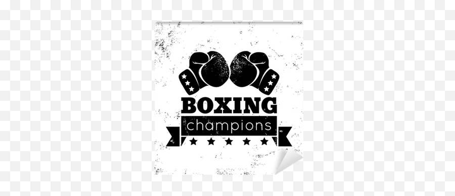 Boxing Logo Wall Mural Pixers - Boxing Logo Emoji,Boxing Logo