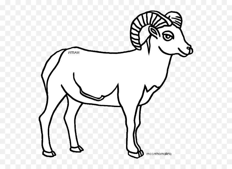 Big Ram And Horn - Animal Figure Emoji,Ram Clipart