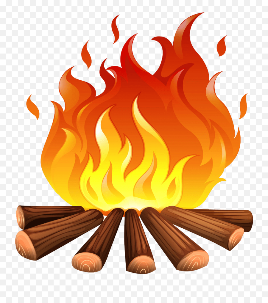 Campfire Clipart Transparent 1 - Exothermic Reaction Clipart Emoji,Campfire Clipart