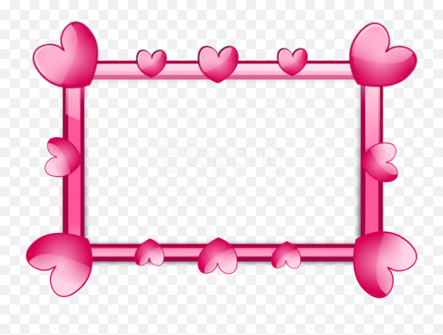 Download Free Png Pink Border Frame Png - Pink Frame Png Frame Heart Clipart Emoji,Text Frame Png
