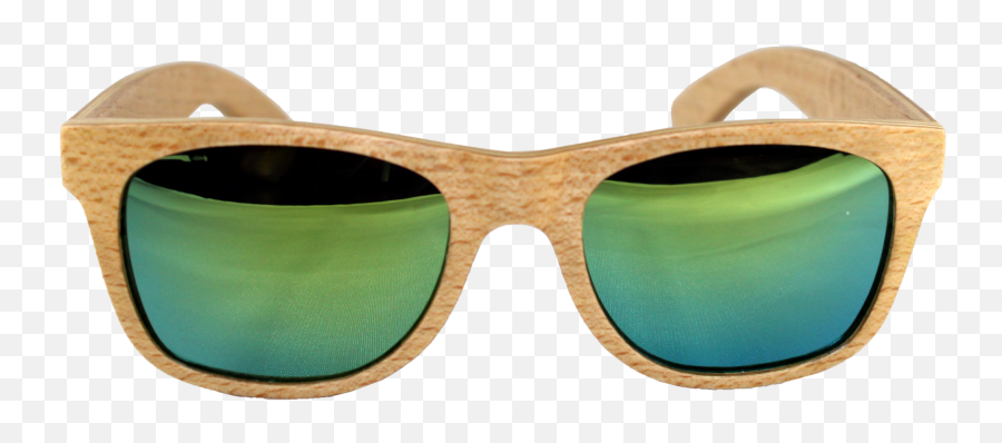 Classic Tropical Beech Wood Wayfarer - Full Rim Emoji,Sunglasses Transparent
