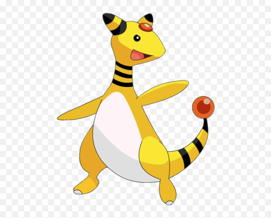 Check Out This Transparent Pokémon Ampharos Png Image - Ampharos Pokemon Emoji,Pokemon Transparent Background