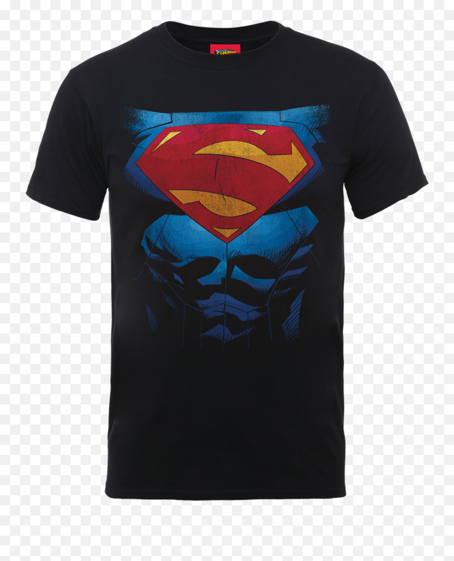 Superman Dc Pectacular Logo Official Black Unisex T Shirt - Superman Emoji,Superman Logo
