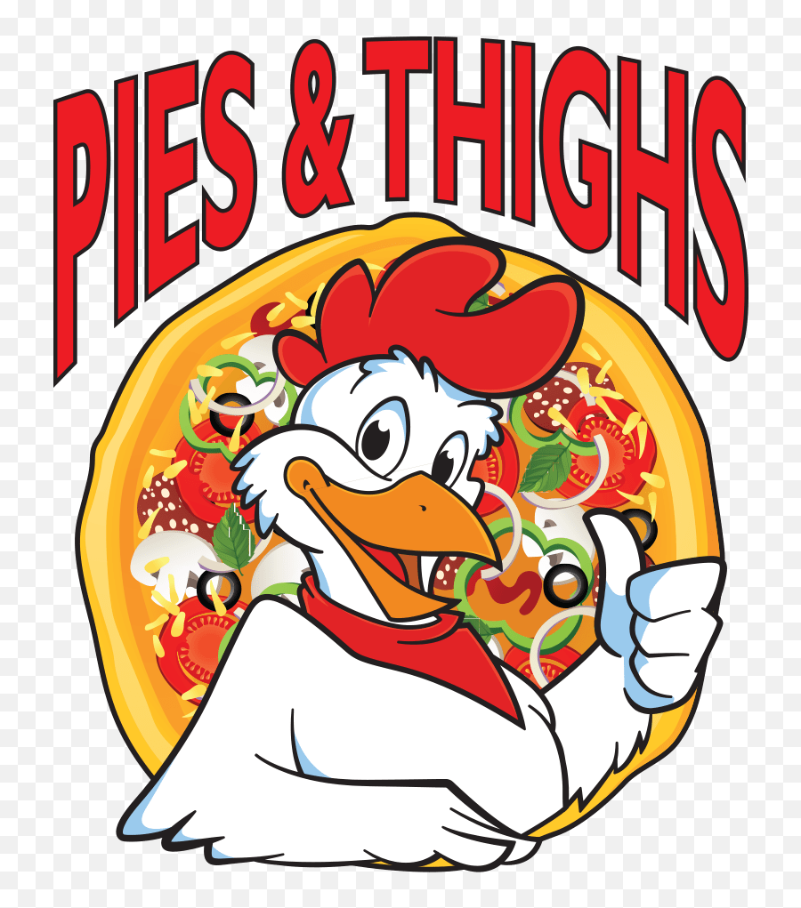 Pies U0026 Thighs - Pies And Thighs Pizza Restaurant In Emoji,Cartoon Pizza Logo