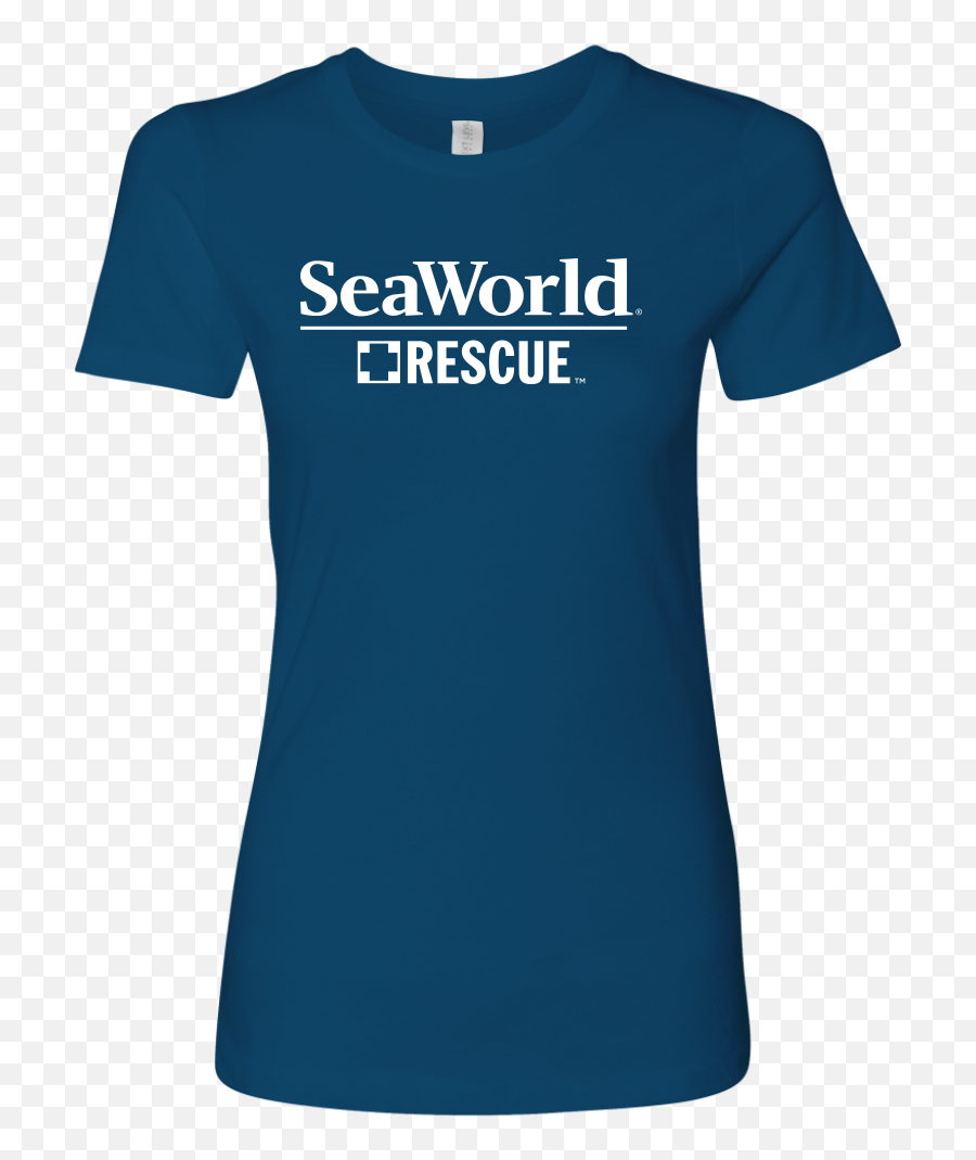 Seaworld Rescue Logo Ladies Tee - Seaworld Rescue Emoji,Seaworld Logo