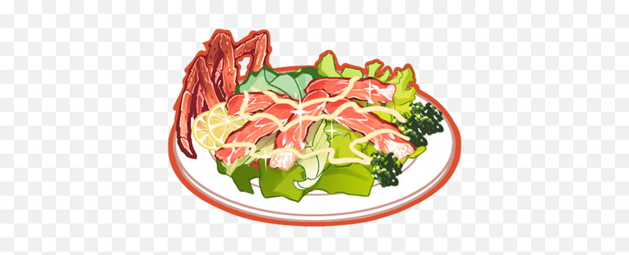 Crab Salad - Crab Salad Food Fantasy Emoji,Salad Png